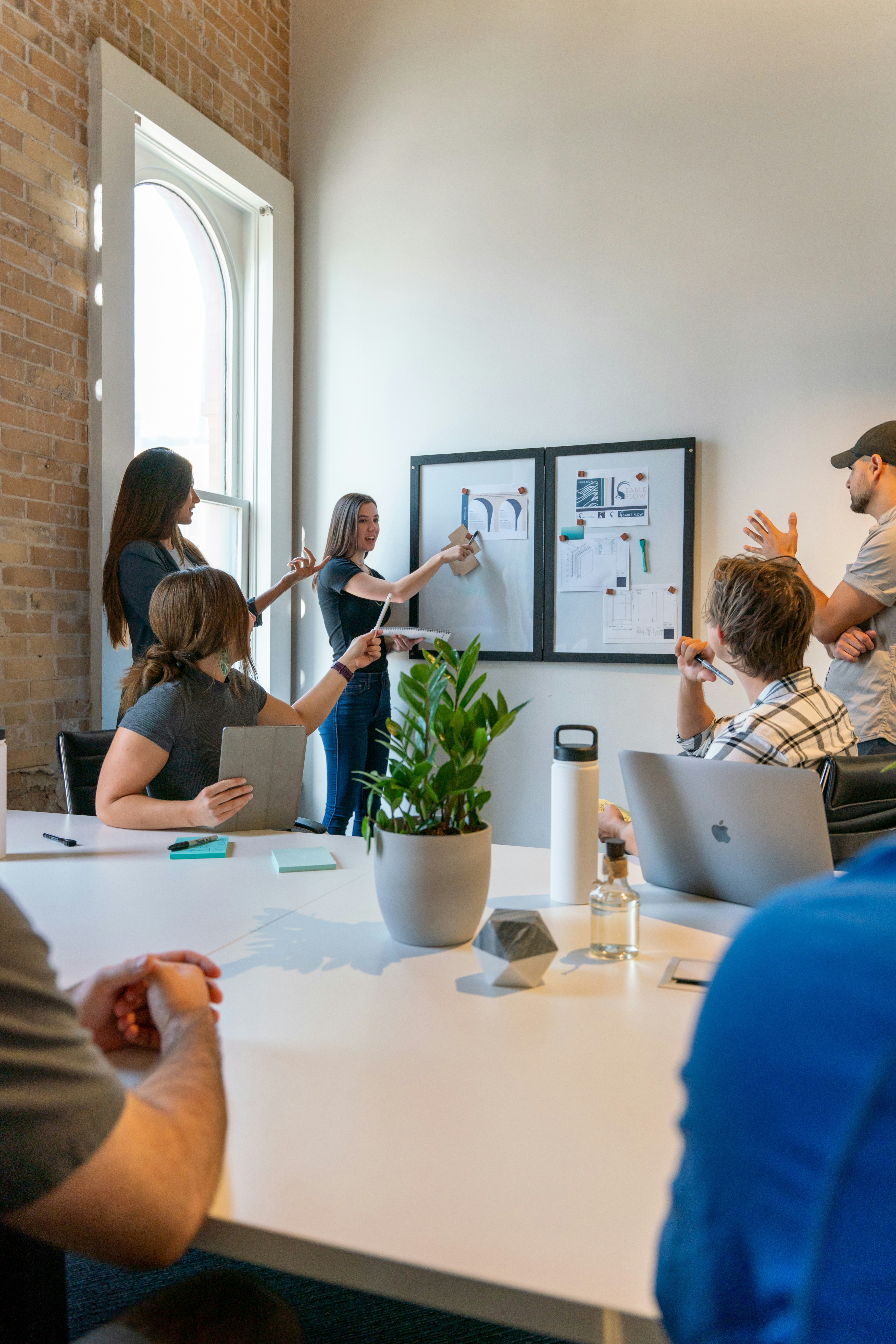 People in a co-design workshop